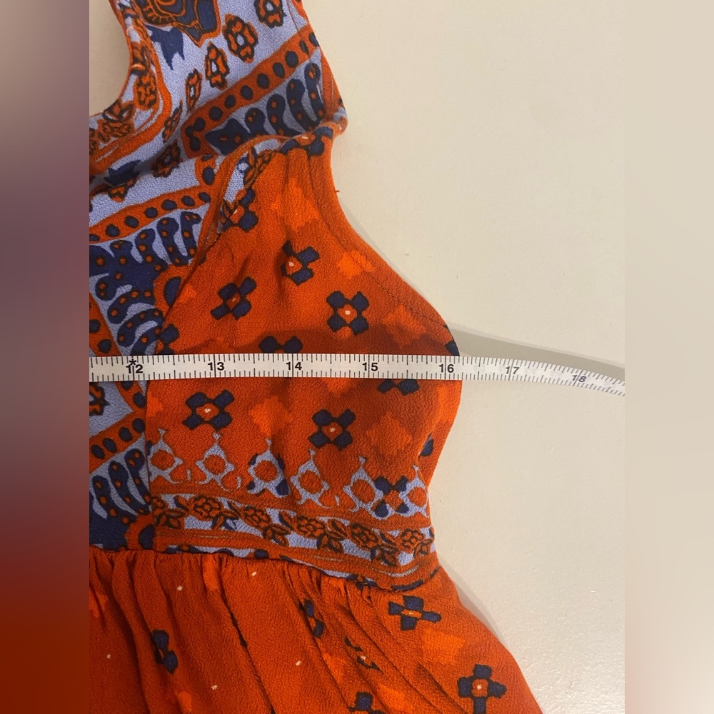 Free People Charlotte Tunic Top Rust Combo - Picture 8 of 8